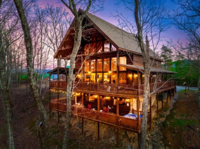 Cozy cabin, crackling fire, and hot tub magic!